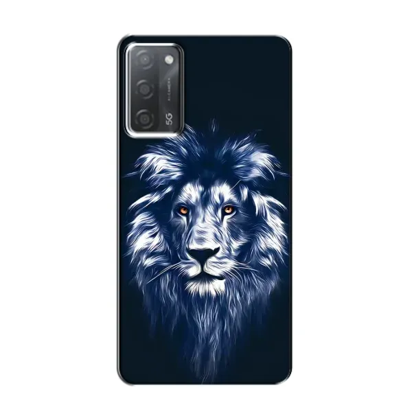 Чехол с рисунком «Лев - синий» для OPPO A55 Чехол с рисунком «Лев - синий» для OPPO A55