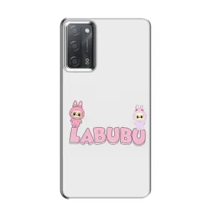 Чехол с принтом Лабубу для OPPO A55 (Логотип Лабубу)
