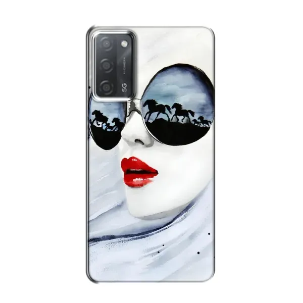 Чехол с рисунком «Любительница коней» для OPPO A55 Чехол с рисунком «Любительница коней» для OPPO A55
