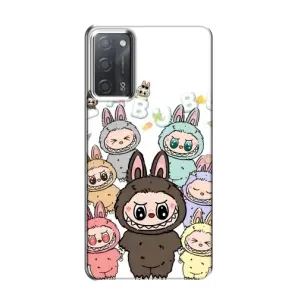 Чехол с принтом Лабубу для OPPO A55 (Маленькие Лабубу)