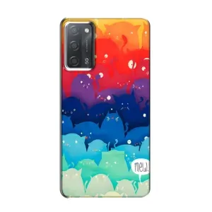 Силиконовый чехол с котиком для OPPO A55 (Mew)