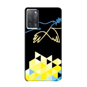 Чехол на OPPO A55 Украинский дизайн (Мир для Украины)