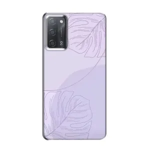 Чохол квітковий дизайн для OPPO A55 (Монстера фіолетова)