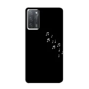 Чохол з картинками на чорному фоні для OPPO A55 (Ноти)