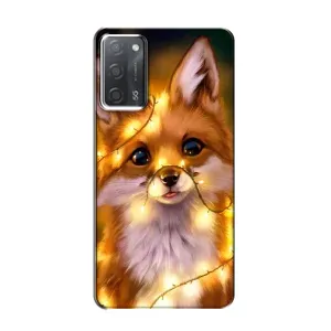 Чехол с Лисичкой для OPPO A55 (Новогодний лисенок)