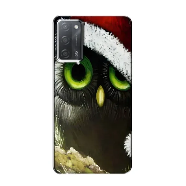 Чехол с рисунком «Новогодняя Сова» для OPPO A55 Чехол с рисунком «Новогодняя Сова» для OPPO A55