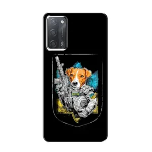 Чехол с принтом для OPPO A55 (Патрон Воин)