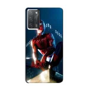 Чехол Супергерой Человека Паука на OPPO A55 (Паук на доме)