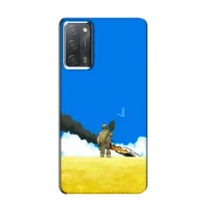 Чехлы на военную тематику для OPPO A55 (Попадание)