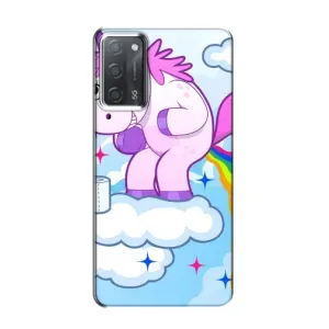 Чехол Unicorn на OPPO A55 (Радуга единорожка)
