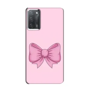 Чохол банти для OPPO A55 (Рожевий бантик)