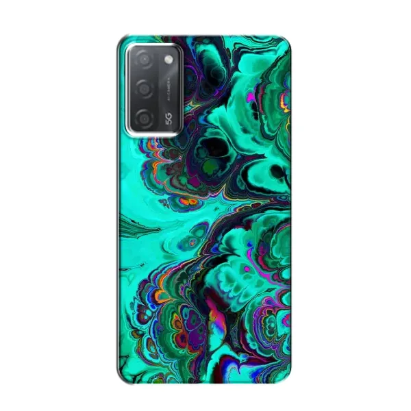 Чехол с рисунком «Салатный мрамор» для OPPO A55 Чехол с рисунком «Салатный мрамор» для OPPO A55