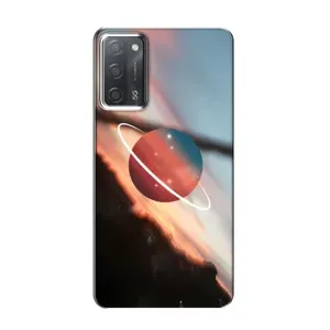 Чехол (ТПУ) с планетами на OPPO A55 (Сатурн)