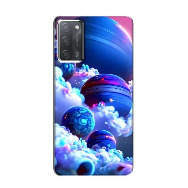 Чехол с рисунком «Синие планеты» для OPPO A55 Чехол с рисунком «Синие планеты» для OPPO A55