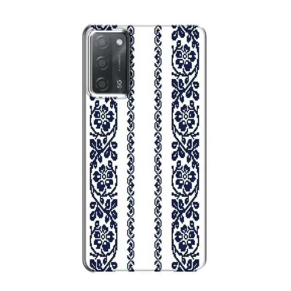 Чехол с рисунком «Синяя вышиванка» для OPPO A55 Чехол с рисунком «Синяя вышиванка» для OPPO A55