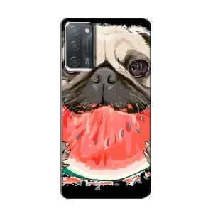 Чехол (ТПУ) Милые собачки для OPPO A55 (Смешной Мопс)