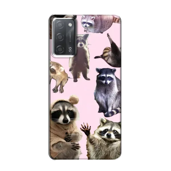 Чехол с рисунком «Смешные Еноты» для OPPO A55 Чехол с рисунком «Смешные Еноты» для OPPO A55