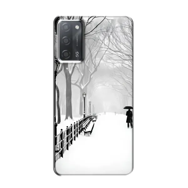 Чехол с рисунком «Снегом замело» для OPPO A55