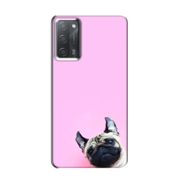 Чехол с рисунком «Собака на розовом» для OPPO A55 Чехол с рисунком «Собака на розовом» для OPPO A55