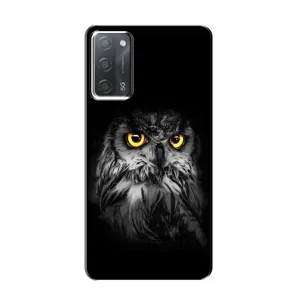 Чехлы с принтом СОВЫ для OPPO A55 (Сова на чёрном)