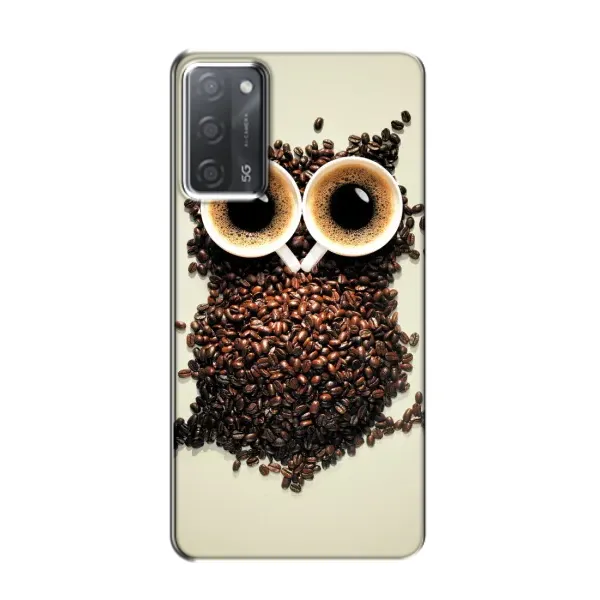 Чехол с рисунком «Сова с зерен кофе» для OPPO A55 Чехол с рисунком «Сова с зерен кофе» для OPPO A55