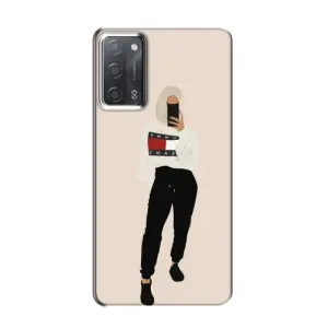 Силиконовый Чехол на OPPO A55 с картинкой Стильных Девушек (Стильная)