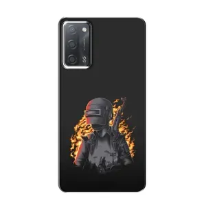 Чохол з картинкою "Герой Pubg" на OPPO A55 (В полум'ї)