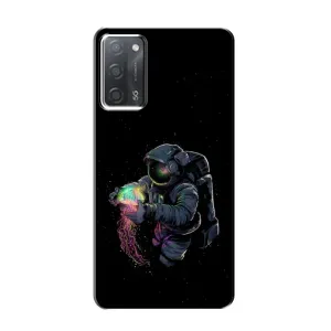 Силиконовый Чехол с принтом "Космонавты" на OPPO A55 (В руках земля)