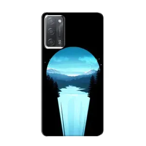 Летний Чехол на OPPO A55 (Синий Водопад)