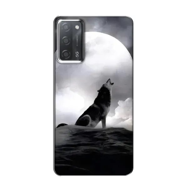 Чехол с рисунком «Волк и луна» для OPPO A55 Чехол с рисунком «Волк и луна» для OPPO A55