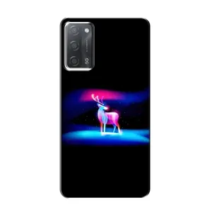 Силиконовый бампер с картинкой животных для OPPO A55 (Яркий олень)