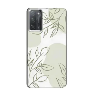 Чохол квітковий дизайн для OPPO A55 (Зелений дизайн)