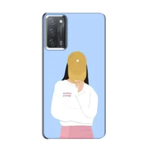 Силиконовый Чехол на OPPO A55 с картинкой Стильных Девушек (Желтая кепка)