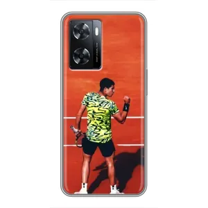 Чехлы с принтом Спортивная тематика для Oppo a57s (Алькарас Теннисист)