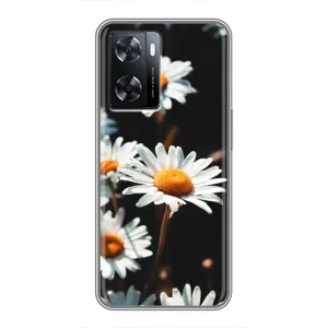 Чохол з ромашками на Oppo a57s (Білі ромашки)