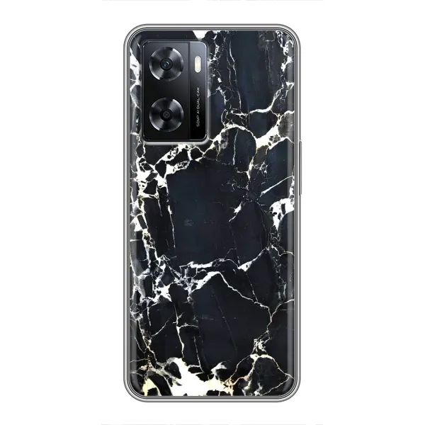 Чехол с рисунком «Чёрный мрамор» для OPPO A57s Чехол с рисунком «Чёрный мрамор» для OPPO A57s