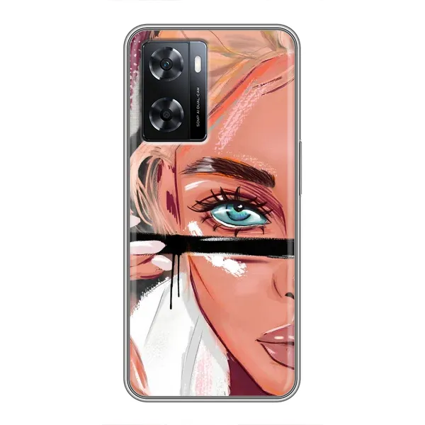 Чехол с рисунком «Девушка и ресницы» для OPPO A57s Чехол с рисунком «Девушка и ресницы» для OPPO A57s