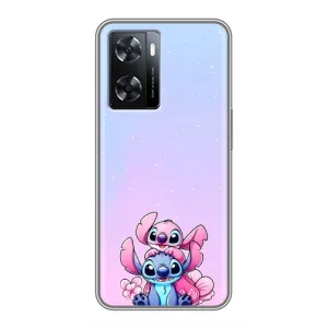 Чохол з малюнком Стіч для OPPO A57s (Ейнджел і Стіч)