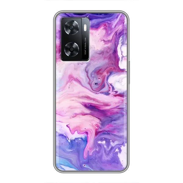 Чехол с рисунком «Фиолетовый мрамор» для OPPO A57s Чехол с рисунком «Фиолетовый мрамор» для OPPO A57s
