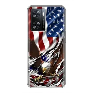 Чехол Флаг USA для Oppo a57s (Флаг USA)
