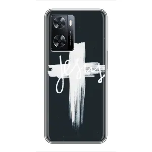 Чехлы для Оппо a57s (Крест Иисуса) (Jesus)