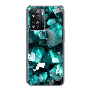 Чехол с рисунком «Кристалы» для OPPO A57s