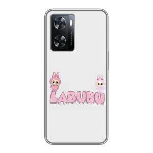 Чохол з принтом Лабубу для Oppo a57s (Логотип Лабубу)