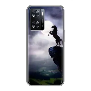 Чехлы с изображением разных животных для Oppo a57s (Лошадь)