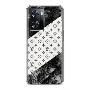 Чехол Стиль Louis Vuitton на Oppo a57s (LV на белом)