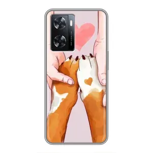 Чохол (ТПУ) Милі песики для Oppo a57s (Любов до собак)