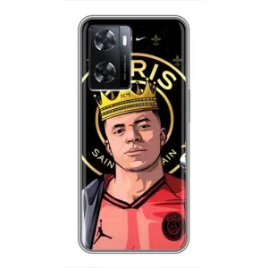 Чехол (TPU) с Футболистом на Oppo a57s (Mbappe King)