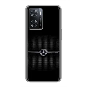 Силиконовый бампер с картинкой машины на Oppo a57s (Mercedes)