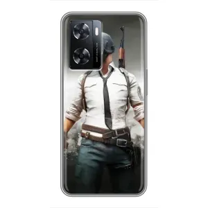 Чохол з картинкою "Герой Pubg" на Oppo a57s (Пабг)