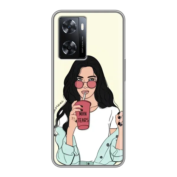 Чехол с рисунком «С напитком» для OPPO A57s Чехол с рисунком «С напитком» для OPPO A57s